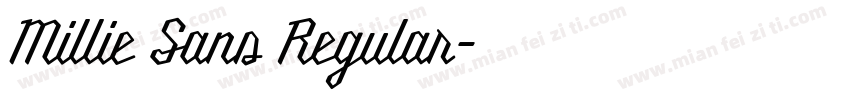 Millie Sans Regular字体转换